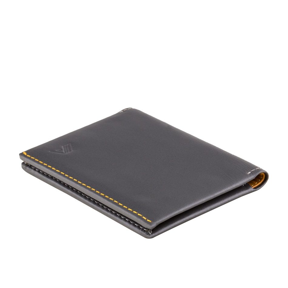 A-SLIM Leather Wallet Origami - Grey